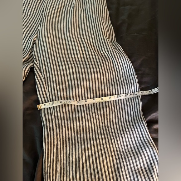 Elan Gray and White Striped Jumpsuit - Picture 8 of 9